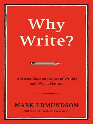cover image of Why Write?
